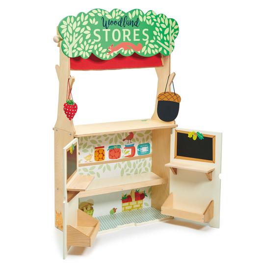 Woodland Stores and Theater Wooden Playset