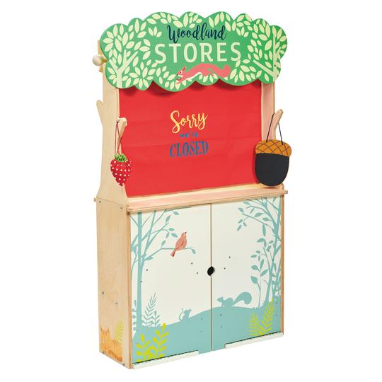 Woodland Stores and Theater Wooden Playset