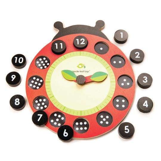 Ladybug Teaching Clock | Tender Leaf Toys