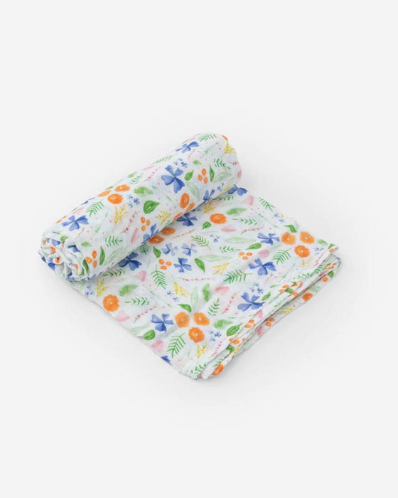 Mountain Bloom Cotton Swaddle Blanket