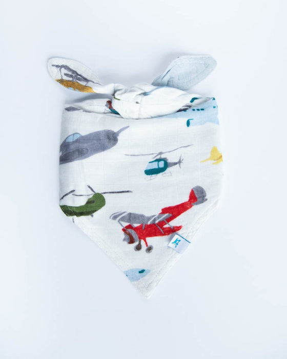 Air Show Deluxe Muslin Reversible Bandana Bib