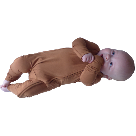 Camel Bamboo Convertible Romper/Sleeper