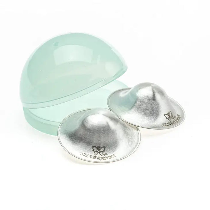 [4 Cups] Silver Nursing Cups to Soothe Sore or Cracked Nipples - Comfy  Nipple Shields for Nursing Newborn - Reusable Silver Nipple Protector for