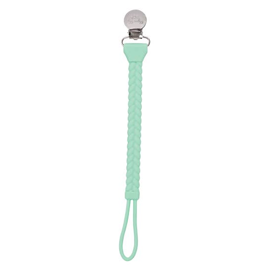 Mint Green Braid Sweetie Strap Pacifier Clip | Itzy Ritzy