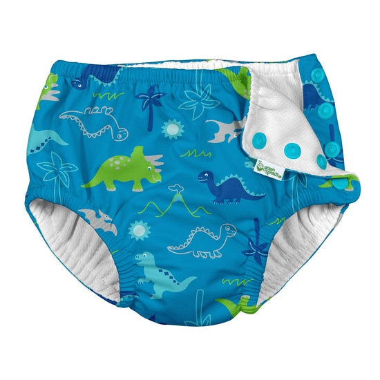 Aqua Dinosaurs Snap Reusable Swim Diaper | Green Sprouts