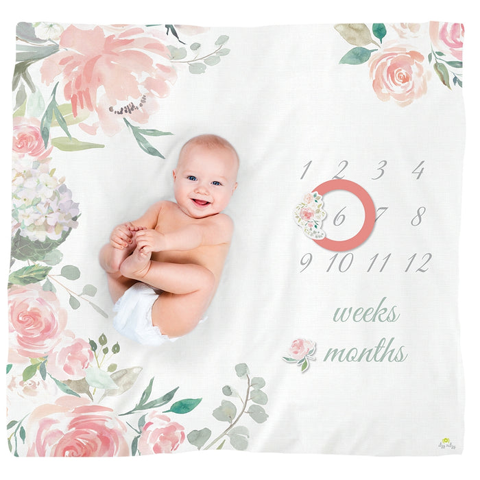 Floral Milestone Blanket