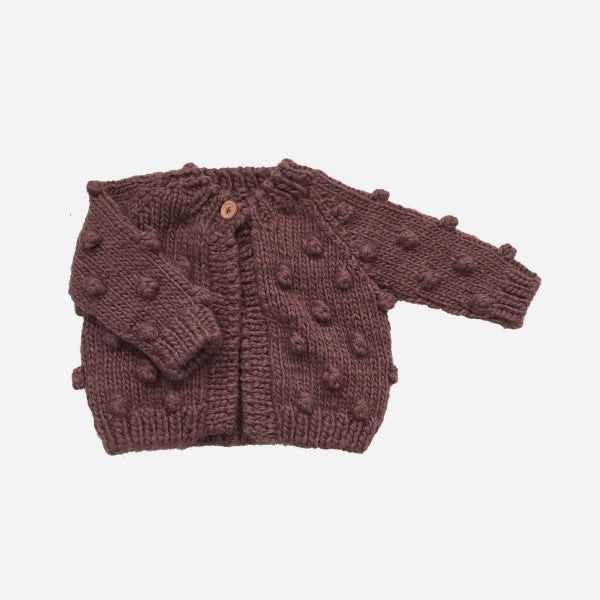 Mauve Popcorn Cardigan | The Blueberry Hill