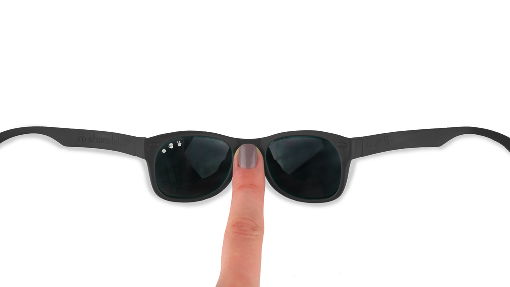 Bueller Black Polarized Mirrored Sunglasses (Adult S/M) | ro-sham-bo baby