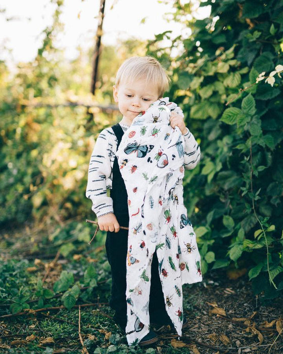 Bugs Deluxe Bamboo Swaddle Blanket | Little Unicorn