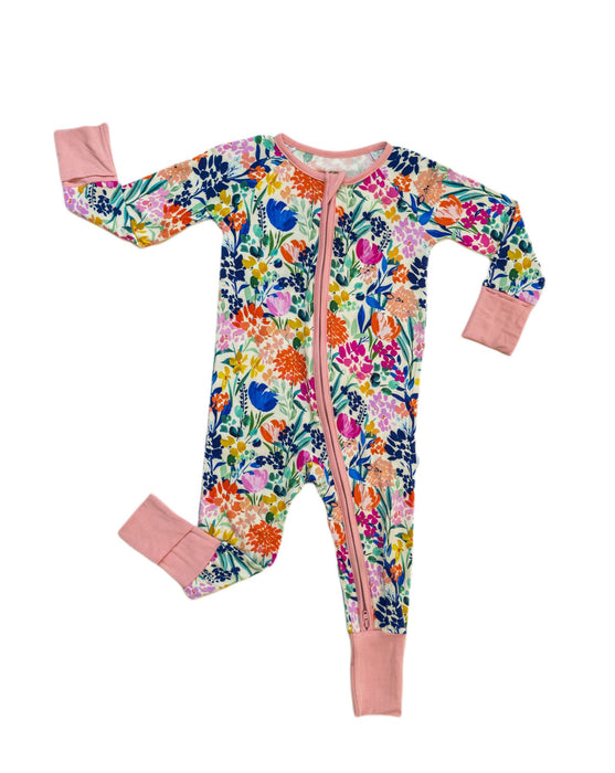 Summer Gardens Bamboo Convertible Romper/Sleeper