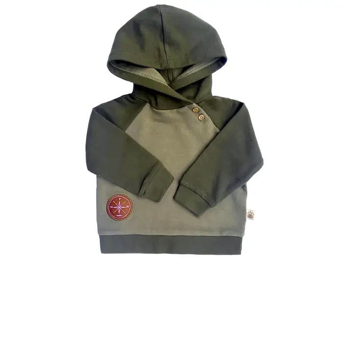 Olive Hooded Pullover