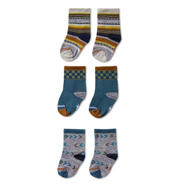 Light Gray Toddler Trio Smartwool Socks