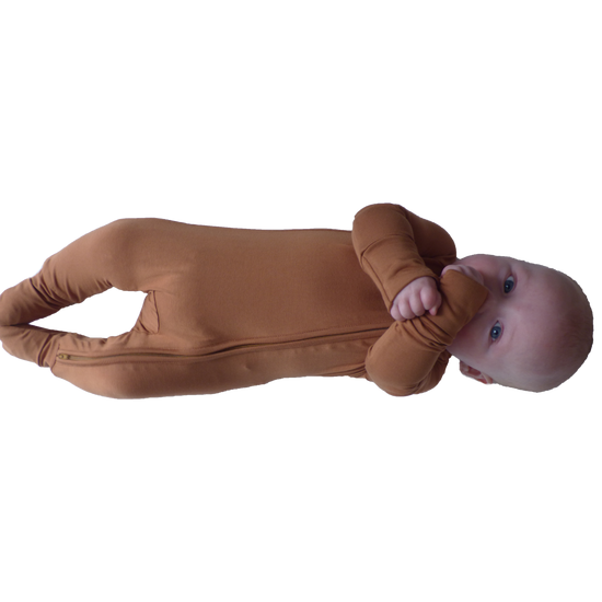 Camel Bamboo Convertible Romper/Sleeper