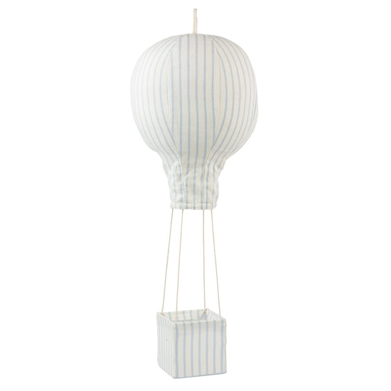 Light Blue Pinstripe Hot Air Balloon Mobile | Lil Pyar