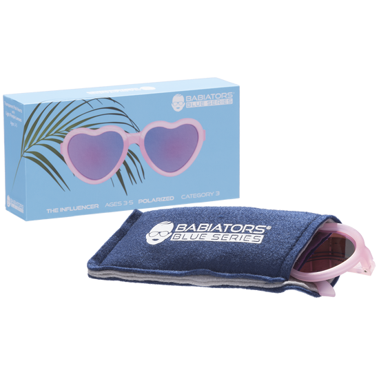 The Influencer Heart Shapped Polarized With Mirrored Lens Sunglasses (3-5) | Babiators