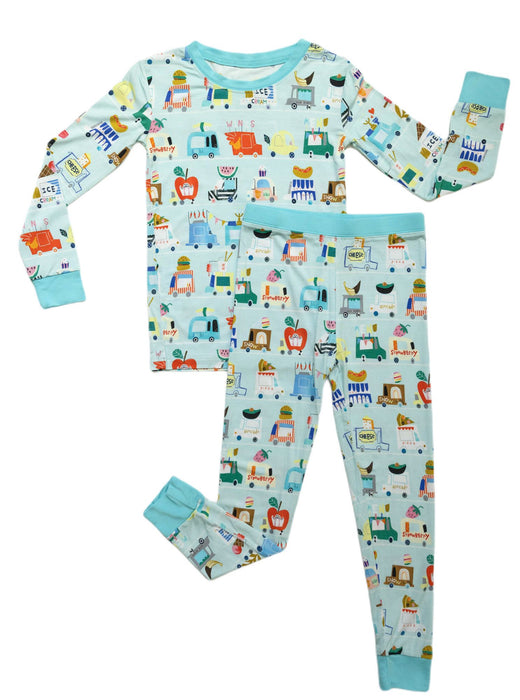 Food Trucks Two-Piece Bamboo Pajama Set | Little Sleepies