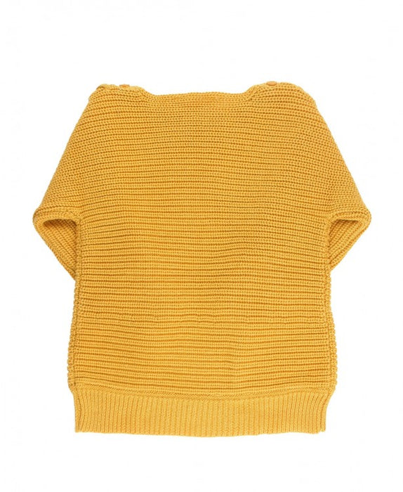 Golden Yellow Tunic Lace-Up Tunic Sweater | Ruffle Butts