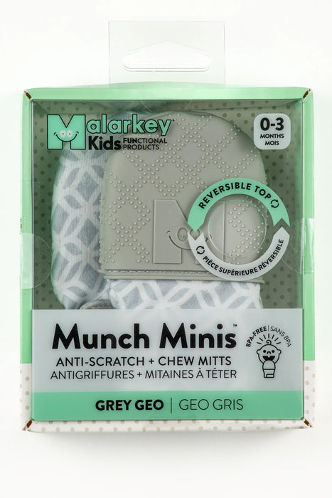 Gray Geo Munch Mitt Mini