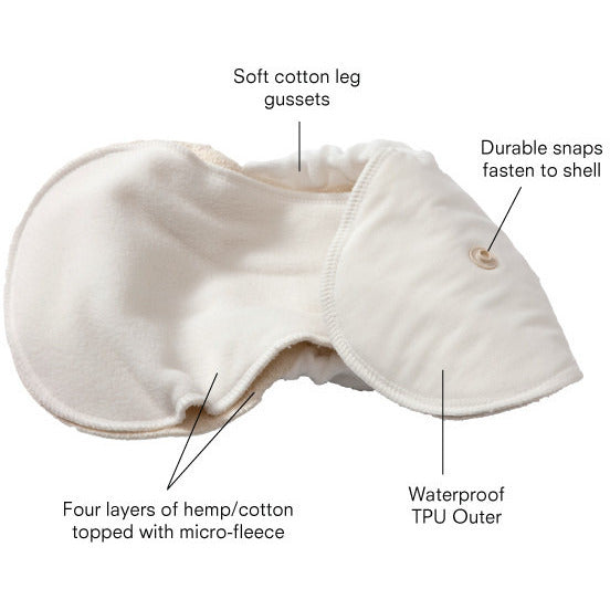 Stay Dry Hemp Soaker Pad | Cloth Diaper Insert by GroVia - Nature Baby Outfitter