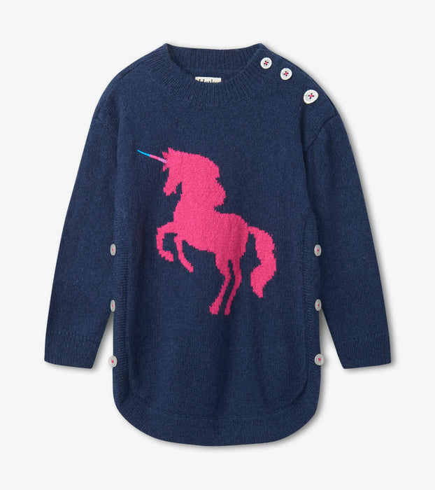 Fantastical Unicorn Chunky Knit Tunic Sweater