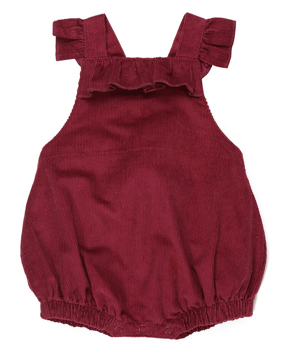 Burgundy Cord Romper