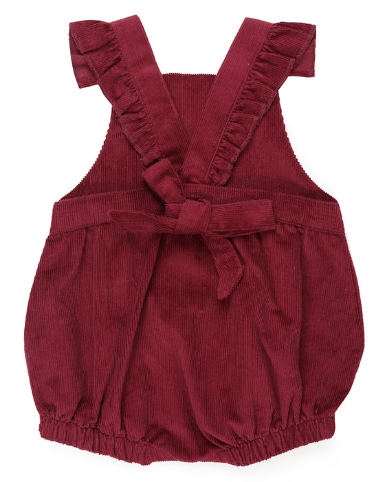 Burgundy Cord Romper