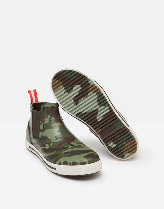 Camo Dino Short Rain Boots