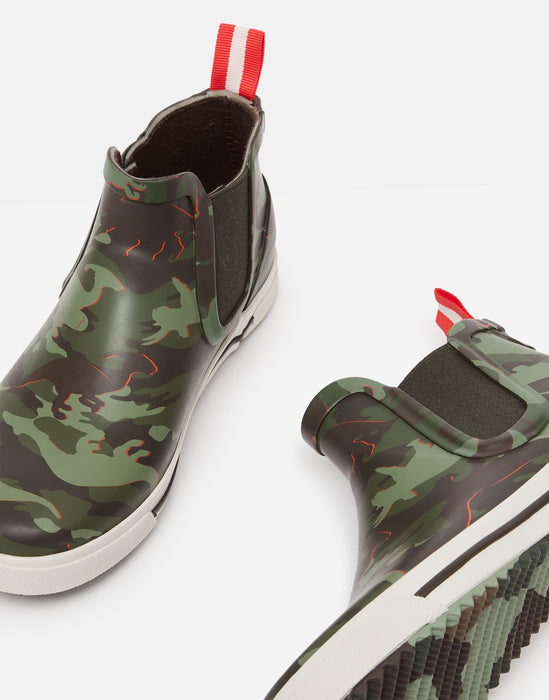 Camo Dino Short Rain Boots