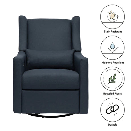 Kiwi Electronic Recliner and Swivel Glider in Eco-Performance Fabric with USB port | Water Repellent & Stain Resistant