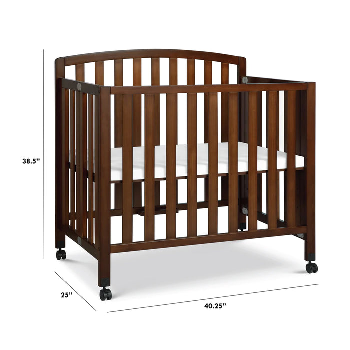 Dylan Folding Portable 3-in-1 Mini Crib & Twin Bed