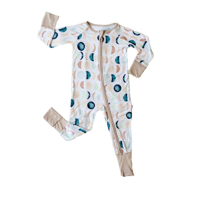 Luna Neutral Convertible Romper/Sleeper | Little Sleepies