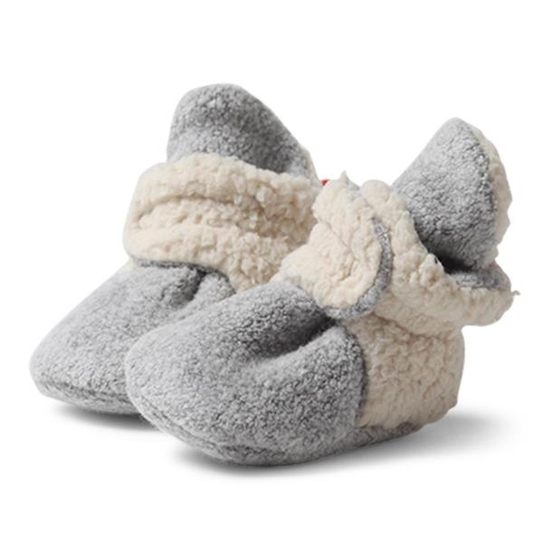 Heather Gray Cozie Fleece Furry Lined Bootie | Zutano